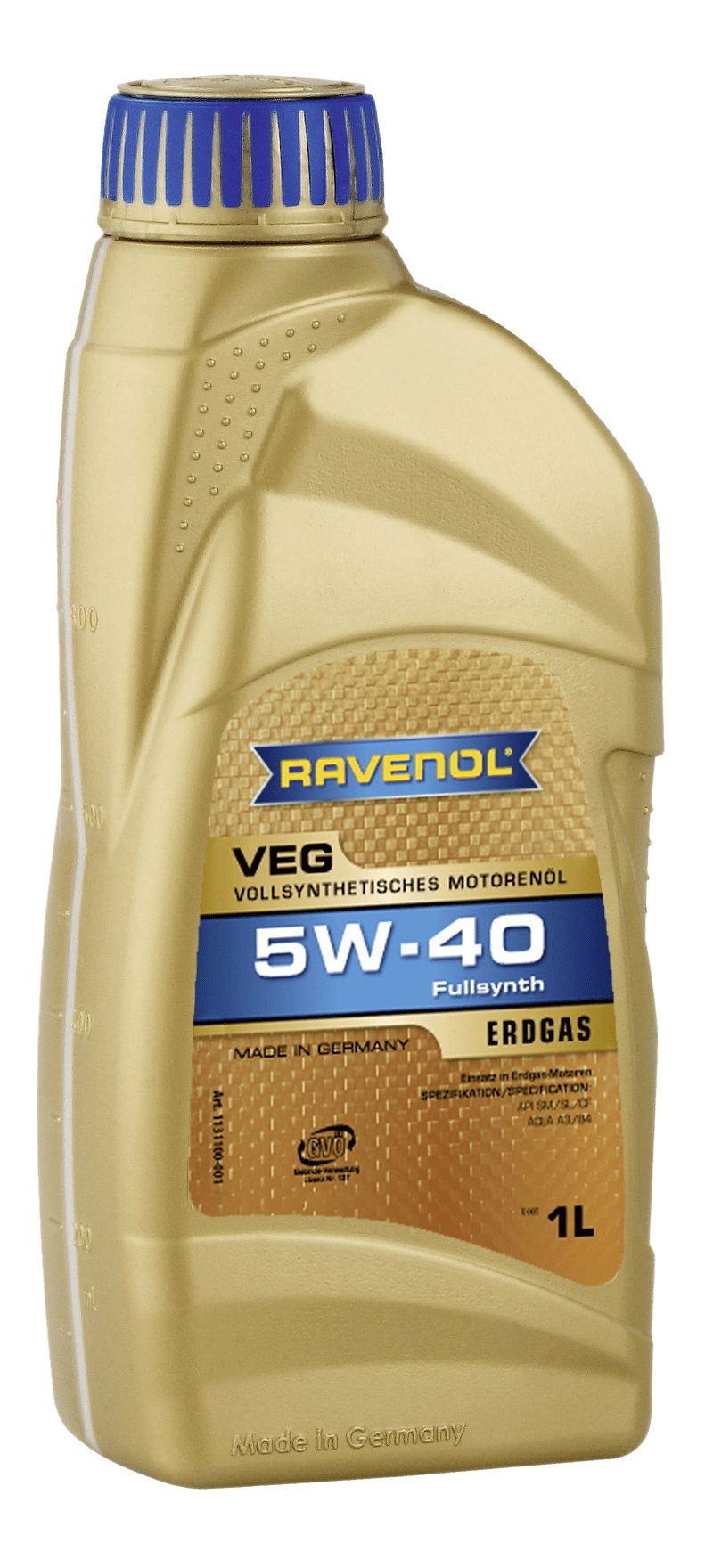 Моторное масло Ravenol VEG SAE 5W-40, 1л (RAVENOL: 1131100-001-01-999)